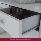 Penteadeira Camarim 1 Porta 4 Gavetas Charme Branco Hp