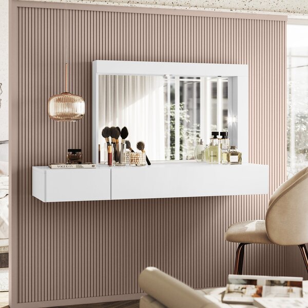 Penteadeira Camarim 2 Gavetas Com Espelho Mimo Espresso Móveis