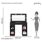 Penteadeira Camarim 2 Portas 3 Gavetas Studio Albatroz Móveis