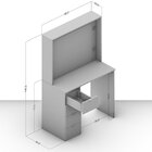 Penteadeira Camarim 4 Gavetas Espaço Para 6 Lâmpadas Califórn