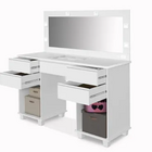 Penteadeira Camarim 5 Gavetas 2 Portas Estilo Moderno Com Tom