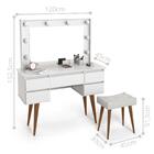 Penteadeira Camarim 5 Gavetas Mariana Branco