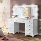 Penteadeira Camarim 9 Gavetas Branco