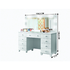 Penteadeira Camarim 9 Gavetas Led E Banqueta