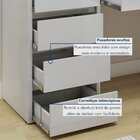 Penteadeira Camarim  100% Mdf 184 X 136cm Anne Off White