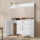 Penteadeira Camarim Ariel Branco Prateleira Com Led