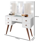 Penteadeira Camarim Arizona Branco