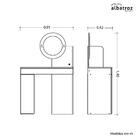 Penteadeira Camarim Áurea 1 Porta E 1 Gaveta - Móveis Albatroz