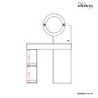 Penteadeira Camarim Áurea 1 Porta E 1 Gaveta - Móveis Albatroz