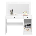 Penteadeira Camarim Bella Com Porta E 2 Gavetas Branco Moval