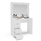 Penteadeira Camarim Califórnia 4 Gavetas Espaço Para 6 Lâmpad