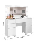 Penteadeira Camarim Clean Branco 100% Mdf