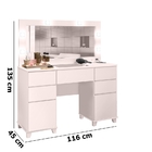 Penteadeira Camarim Clean Rosê – Potente Móveis