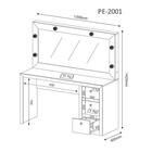 Penteadeira Camarim Com Banco Puff Pe2001 Pu2052 Tecno Mobili