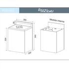 Penteadeira Camarim Com Banco Puff Pe2001 Pu2052 Tecno Mobili