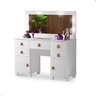 Penteadeira Camarim Com Banqueta Espelho E Jogo De Led Madri