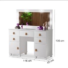 Penteadeira Camarim Com Banqueta Espelho E Jogo De Led Madri