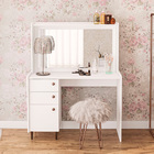 Penteadeira Camarim Com Espelho 01 Porta 02 Gavetas Luisiana