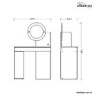 Penteadeira Camarim Com Espelho 1 Gaveta Sky Branco