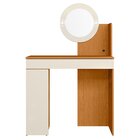 Penteadeira Camarim Com Espelho 1 Gaveta Sky Cinamomo/off Whi
