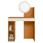 Penteadeira Camarim Com Espelho 1 Gaveta Sky Cinamomo/off Whi