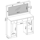 Penteadeira Camarim Com Espelho 2 Portas 3 Gavetas Carisma D0