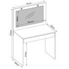 Penteadeira Camarim Com Espelho 2 Portas 3 Gavetas E Banqueta