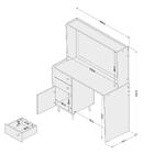 Penteadeira Camarim Com Espelho 3 Gavetas Luisiana Branco - P