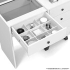 Penteadeira Camarim Com Espelho 5 Gavetas Luna Rosê - Móveis