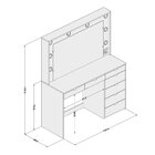 Penteadeira Camarim Com Espelho 7 Gavetas E Tomada Diamante Y