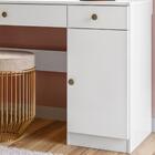 Penteadeira Camarim Com Espelho 9914 Branco Moval