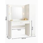 Penteadeira Camarim Com Espelho E Iluminação 1 Porta E 1 Gave