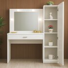 Penteadeira Camarim Com Espelho E Iluminação 1 Porta E 1 Gave