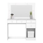 Penteadeira Camarim Com Espelho E Led 1 Porta 4 Gavetas Happy