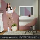 Penteadeira Camarim Com Espelho E Led 2 Gavetas Branco Glamou