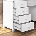 Penteadeira Camarim Com Espelho E Led 9 Gavetas E Colmeia Pot