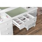 Penteadeira Camarim Com Espelho E Led 9 Gavetas E Colmeia Pot