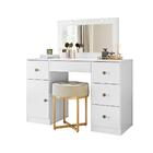 Penteadeira Camarim Com Espelho E Led Branco Buema Shop Jm