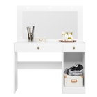 Penteadeira Camarim Com Espelho Flora Branco