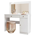 Penteadeira Camarim Com Espelho Flora Branco