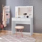 Penteadeira Camarim Com Espelho Led 2 Gavetas Gardênia