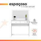 Penteadeira Camarim Com Espelho Led 2 Gavetas Gardênia
