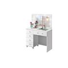 Penteadeira Camarim Com Espelho Led E Porta Jóias Com Vidro L