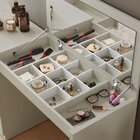 Penteadeira Camarim Com Espelho Mdf 4 Gavetas Afrodite Off Wh