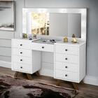 Penteadeira Camarim Com Espelho Mila Branco Luapa