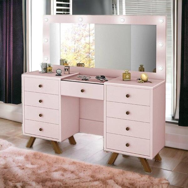 Penteadeira Camarim Com Espelho Mila Rosê Luapa