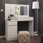 Penteadeira Camarim Com Espelho Rosalina Branco