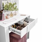 Penteadeira Camarim Com Espelho Rouge Branco