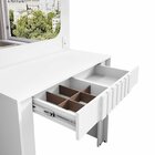 Penteadeira Camarim Com Espelho Rouge Branco