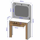 Penteadeira Camarim Com Espelho Rouge Branco